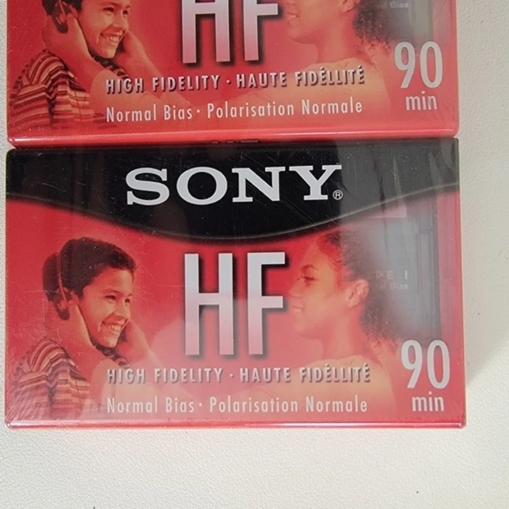 Sony HF 90 Minute High Fidelity Normal Bias Cassette Tapes‎ Lot of 6 New Sealed